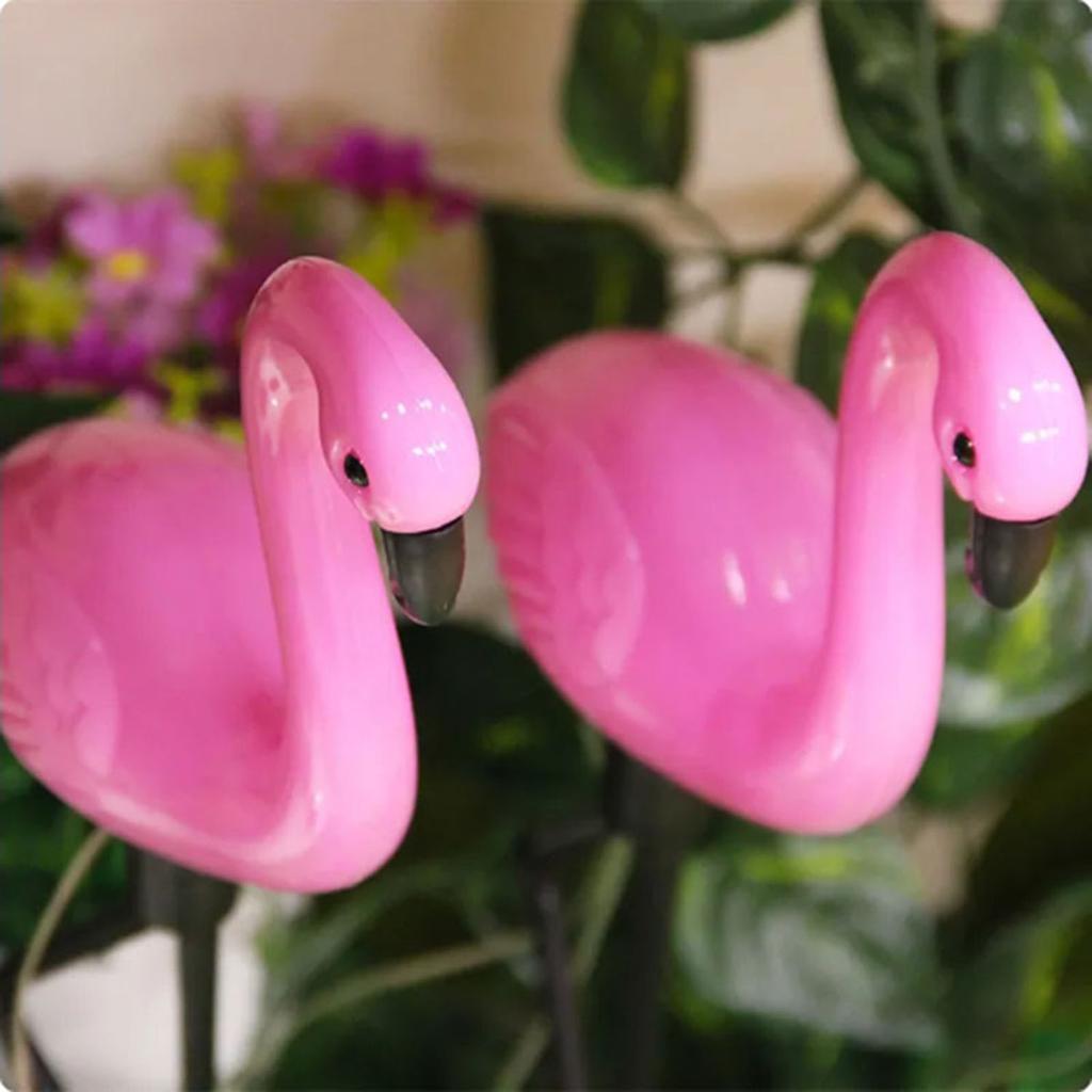 1Pc/3Pcs Solar Flamingo Garden Lights Waterproof and Windproof Decorative Lights Festive Party Decoration Atmosphere Lights