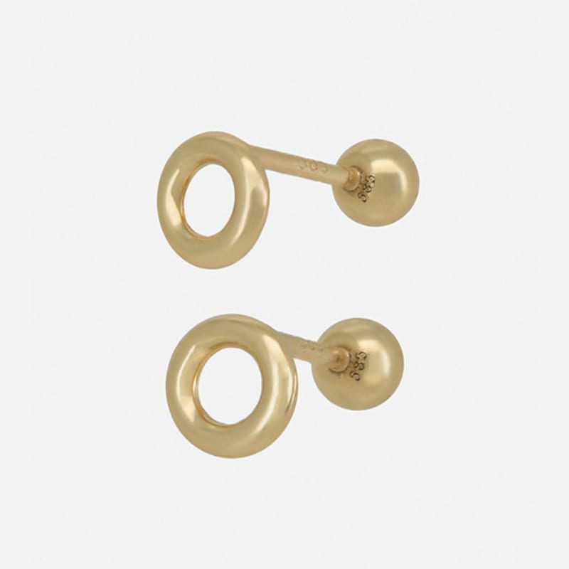 Youngglow 14k Circle Line Piercing