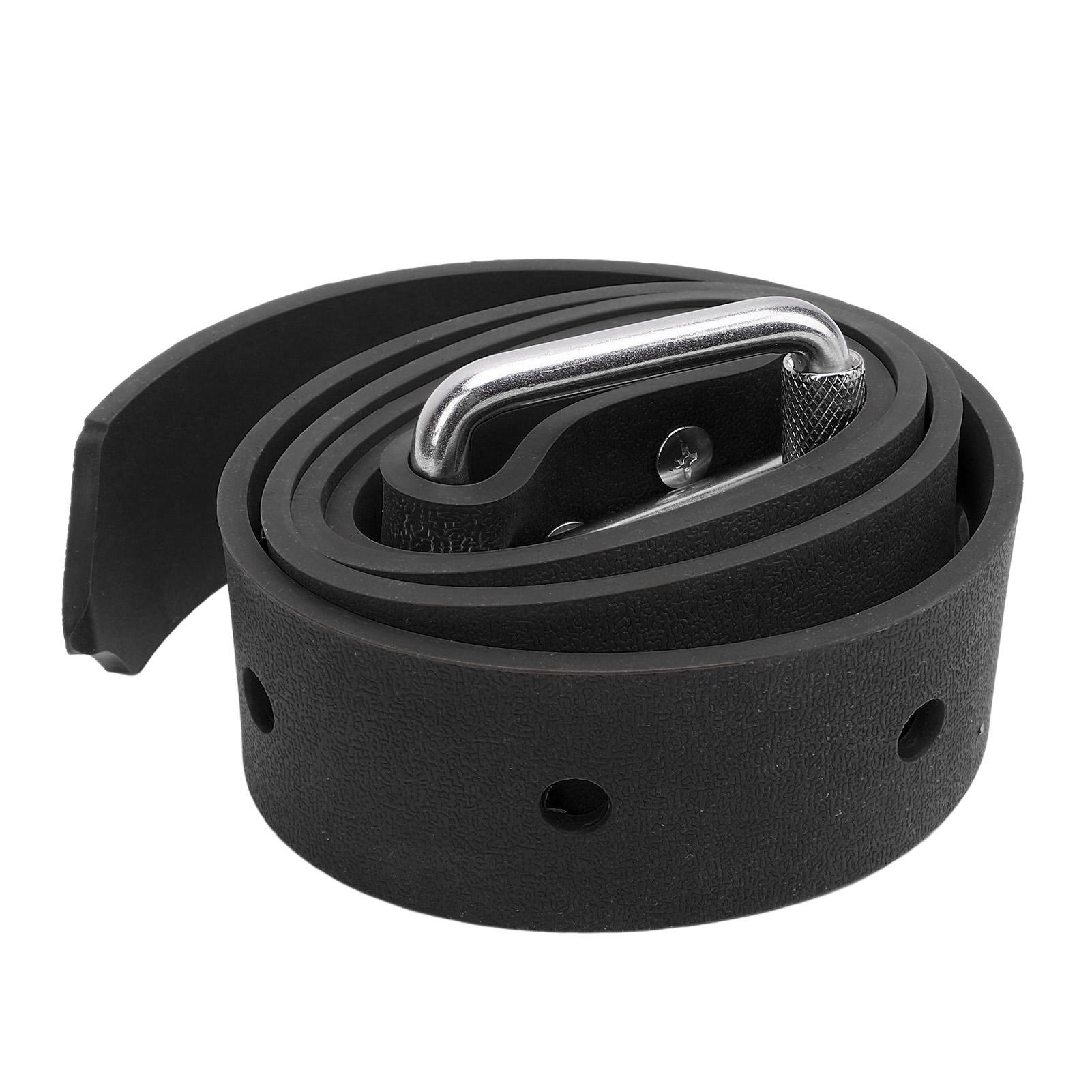 Kaisai Black Diving Weight Belt Adjustable Silicone Freediving Weight Belt With Quick Release Buckle For Scuba Diving Spearfishing