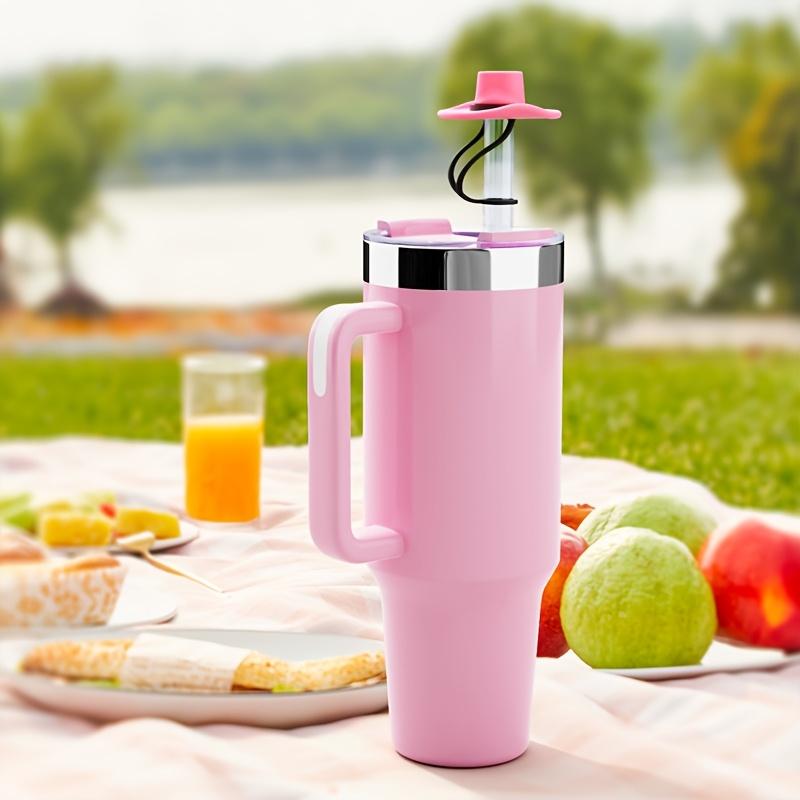 4 Stück Niedliche Cowboyhut Silikon Strohhalmabdeckungen - Wiederverwendbar, Lebensmittelqualität, Dekorative Deckel für Tassen & Getränke, 10 mm Strohhalm-kompatibel, Perfekt für Zuhause