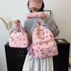 Nuovo Set Zaino Scolastico a Tre Pezzi Cartoon Fragola Grande Capacità 2026 - Resistente all'Usura, Carino, Borsa a Spalle Doppie Casual