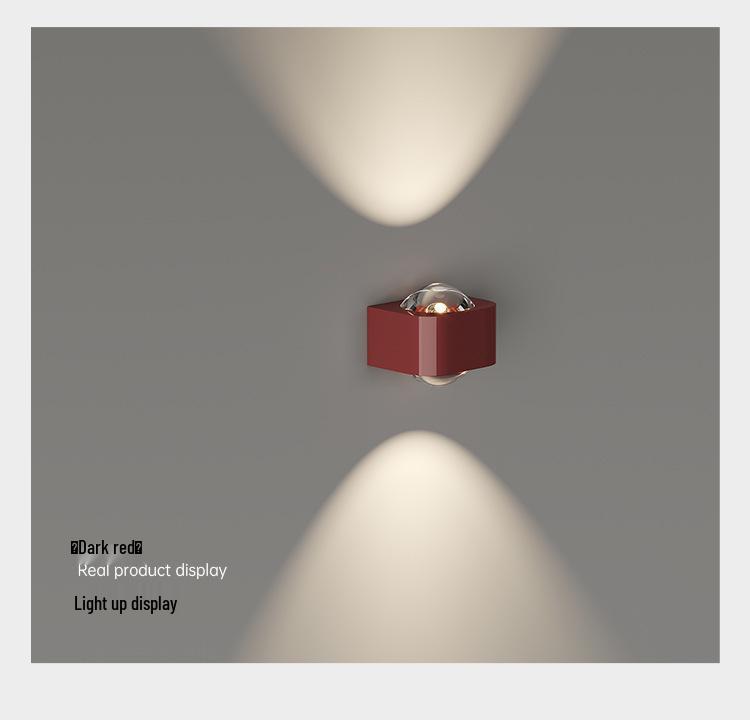 Modern Minimalist Wall Lamp: Smart Up/Down Light for Bedroom & Living Room Décor