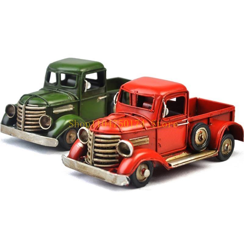 Vintage Truck Tabletop Ornaments Metal Truck Planter Farmhouse Christmas Decor Top Sale