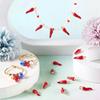 10/20/30pcs Chili Jewelry Alloy Pendant Red Chili Jewelry Bracelet Earrings Necklace DIY Craftsmanship Accessories