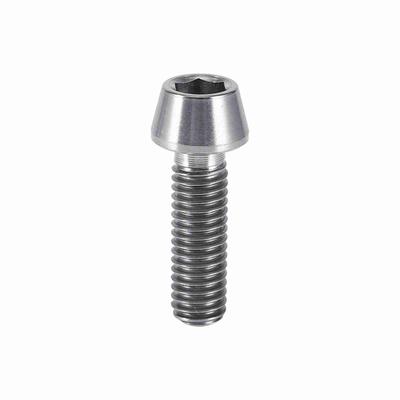 Titanium Alloy Bicycle Tapered Bolt Screw With Washer For Mountain Bike(silver/M6x20)