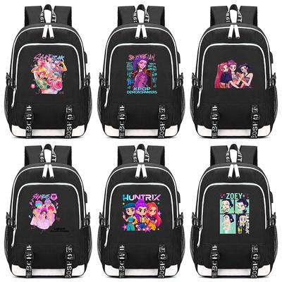 Anime Cute K-Pop Demon Hunters Printed Large Capacity Backpack for Teenger Student Girl Boy Schoolbag Bookbag Kid Gift Women Waterproof Travel Bag