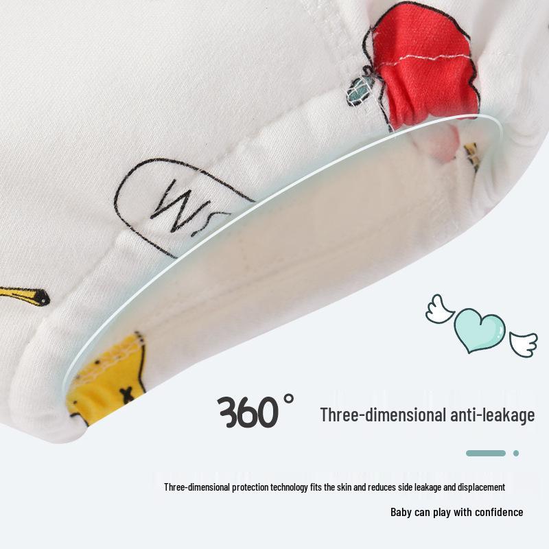 Washable Eco-Cotton Training Pants for Infants & Toddlers - Breathable Cloth Diapers for Learning & Isolation.