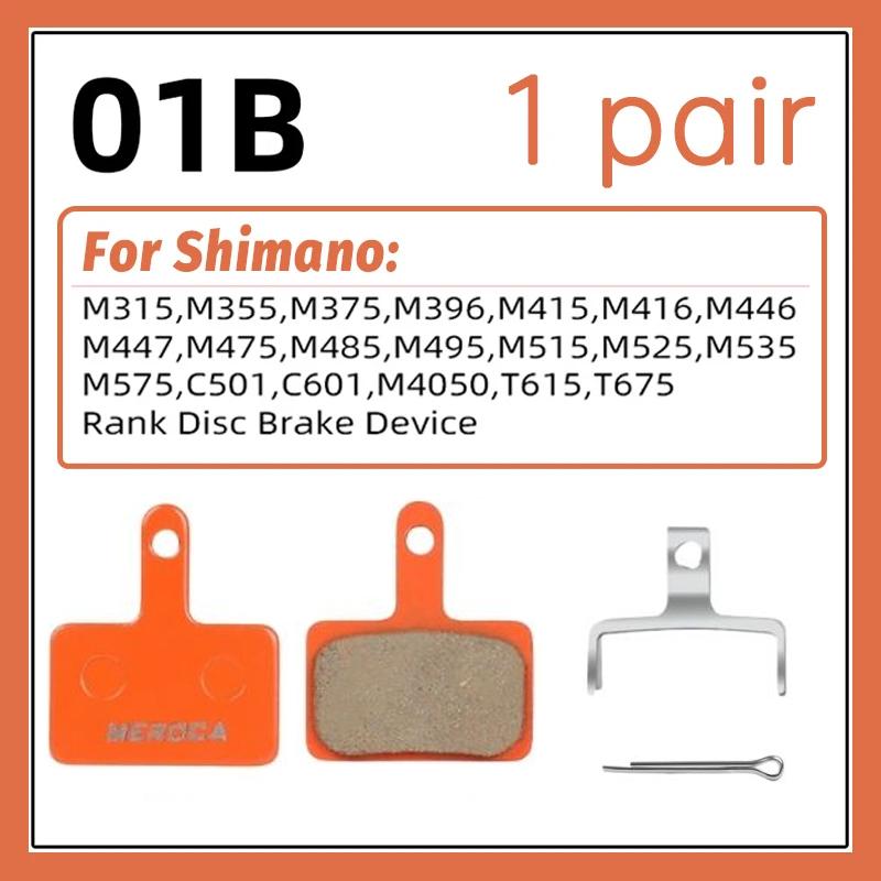 Resin Disc Brake Pads for Shimano B01s B05s MT200 M315 Mt410 M445 M446 M395 Mt400 M375 B03s Road Mountain Mtb Bike Brake Pads 1 Pair