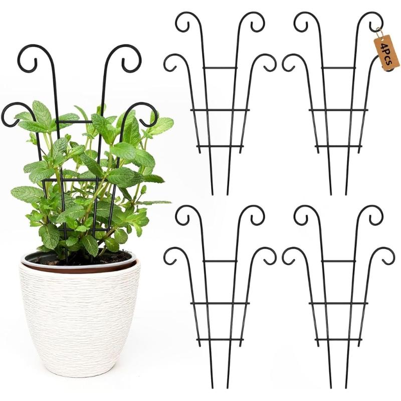 Iron Plant Climbing Support Durability Indoor Plant Trellis For Indoor Outdoor Garden Flower Vertical Growth