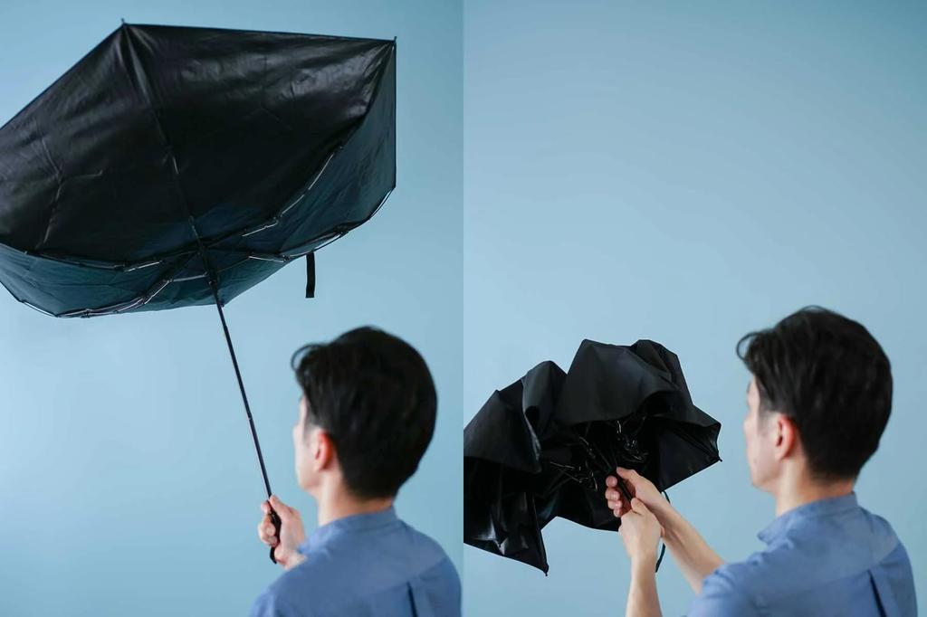 Komiya Shoten Folding Umbrella for Men and Perfect for Sun and UV Solid 60cm Women, Rain, Protection, Wind-Resistant Ribs, 100%+ Shading, Color, (Grey