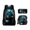 Classic Popular Novelty Funny Kamen Rider 3D Print 3pcs/Set pupil School Bags Laptop Daypack Backpack Lunch bag Pencil Case