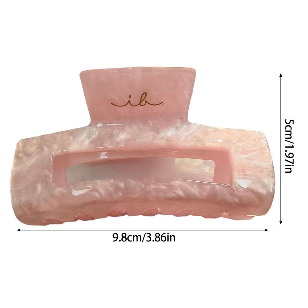 2PCS Large Acrylic Hair Claw Clip For Thick And Curly Hair Strong Hold Gentle On Hair Clamp for Women Various Occasion