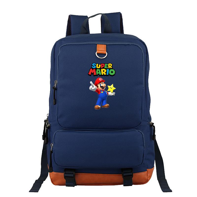 Mario Cartoon Backpack, Primary And Secondary School Schoolbag, Animation Backpack, Sports Bag, Computer Bag.