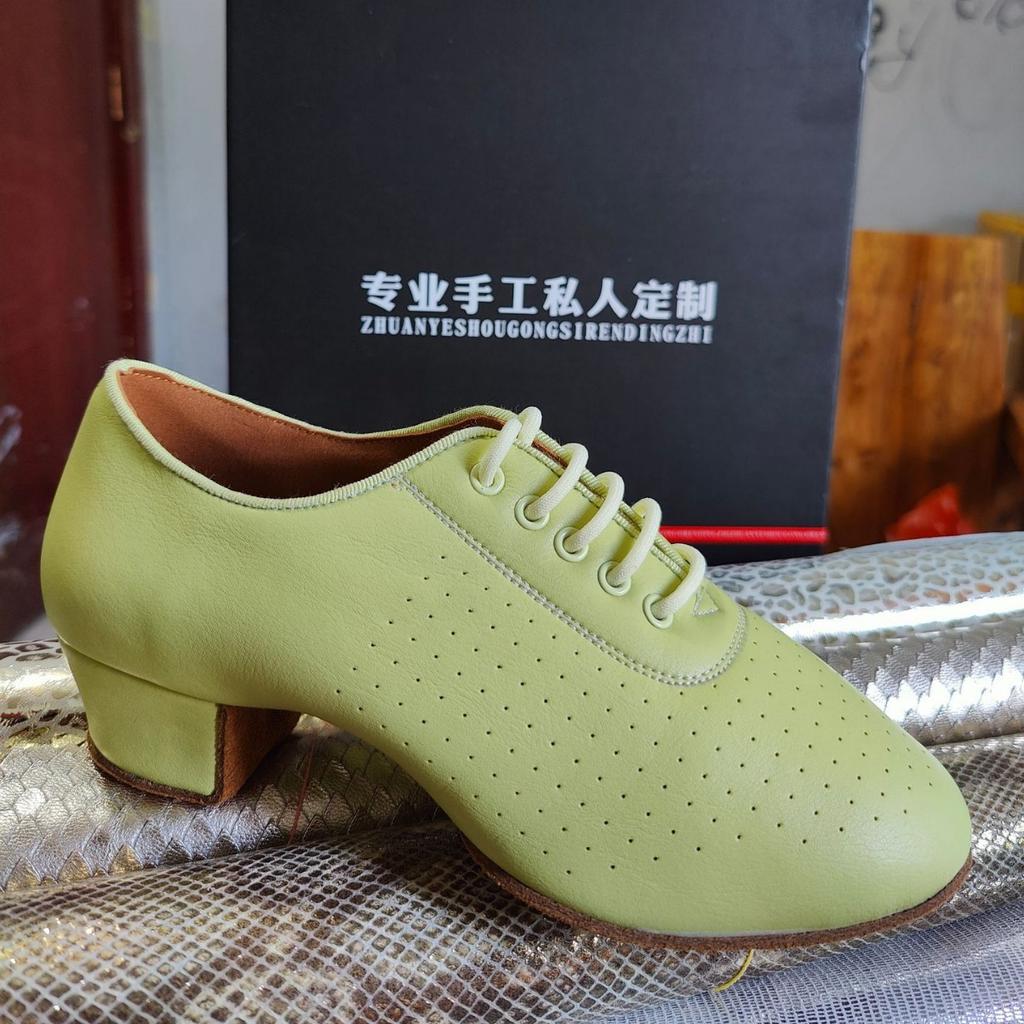 Dance Paladin Dance Shoes Adult Women Cowhide Teacher Shoes Indoor Soft Sole Professional Training Dance Shoes