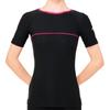 SASAKI Gymnastics Short-Sleeve Boat Neck HS Top, Moisture-Wicking, Heat-Generating, Passion Pink, Size M, HW3117