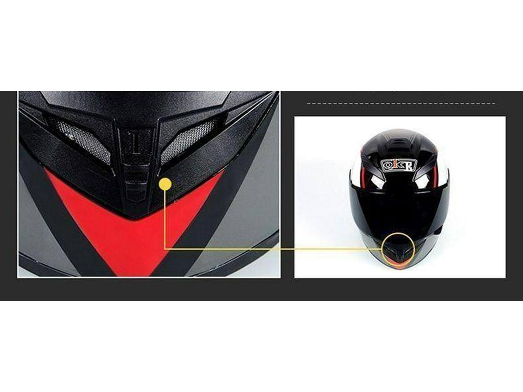 3C Certified Bluetooth All-Season Windproof Full Face Motorcycle/Scooter Helmet for Couples