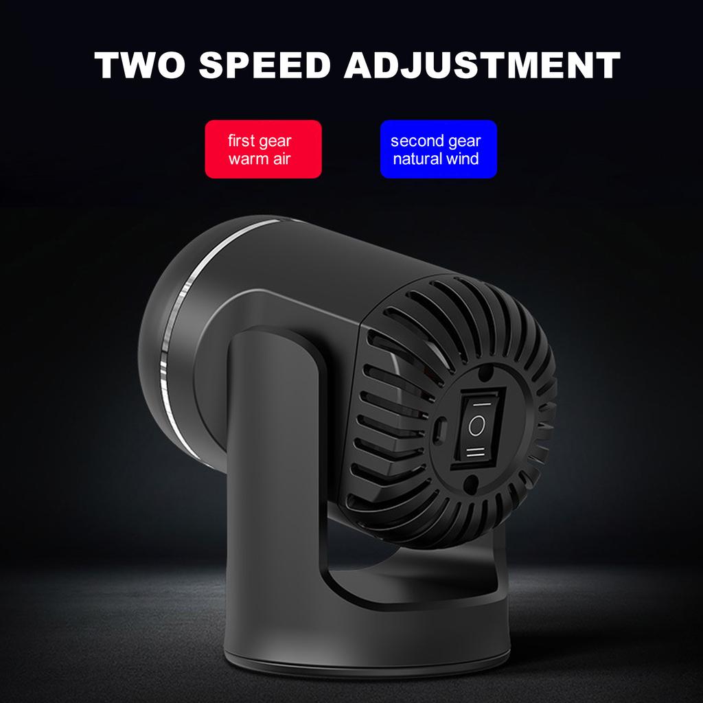 12V 130W Electric Car Heater Portable Electric Heating Fan Windshield Dryer Defogging Demister Defroster for Car Automobile