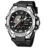 Men's Watches Sports Outdoor Waterproof Wristwatch Date Multi Function LED Alarm Stopwatch