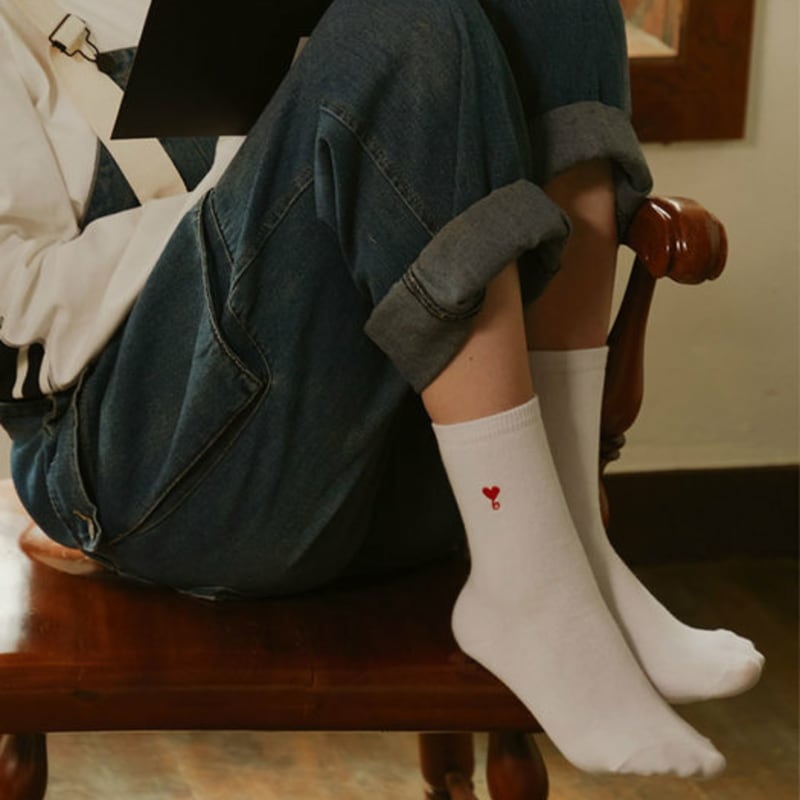 bananasisters heartbeat socks 2 colors