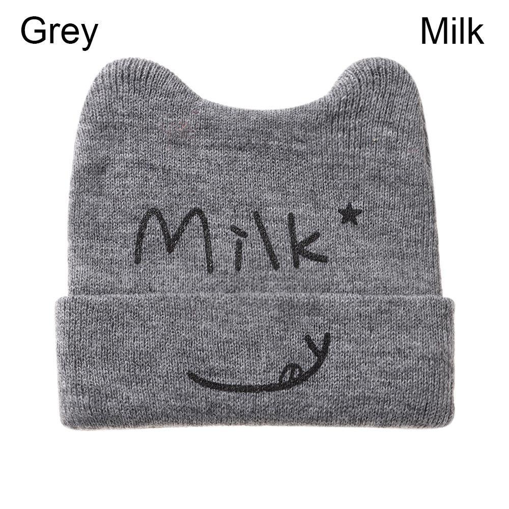Kinderaccessoires Katzenohren Warm Geschenke Damenmütze Strickmütze Beanie Babymütze Wärmer Mütze