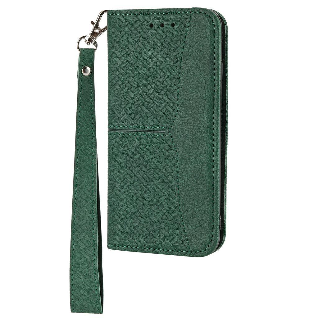 For Xiaomi Redmi Note 14 Pro+ 5G Magnetic Case Woven Texture Card Slots Cover