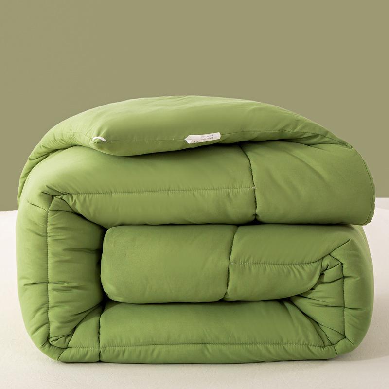 Four Seasons Brushed Quilt: Thick Silk Cotton for Spring, Autumn, and Winter – Ideal for Dorms and Hotels