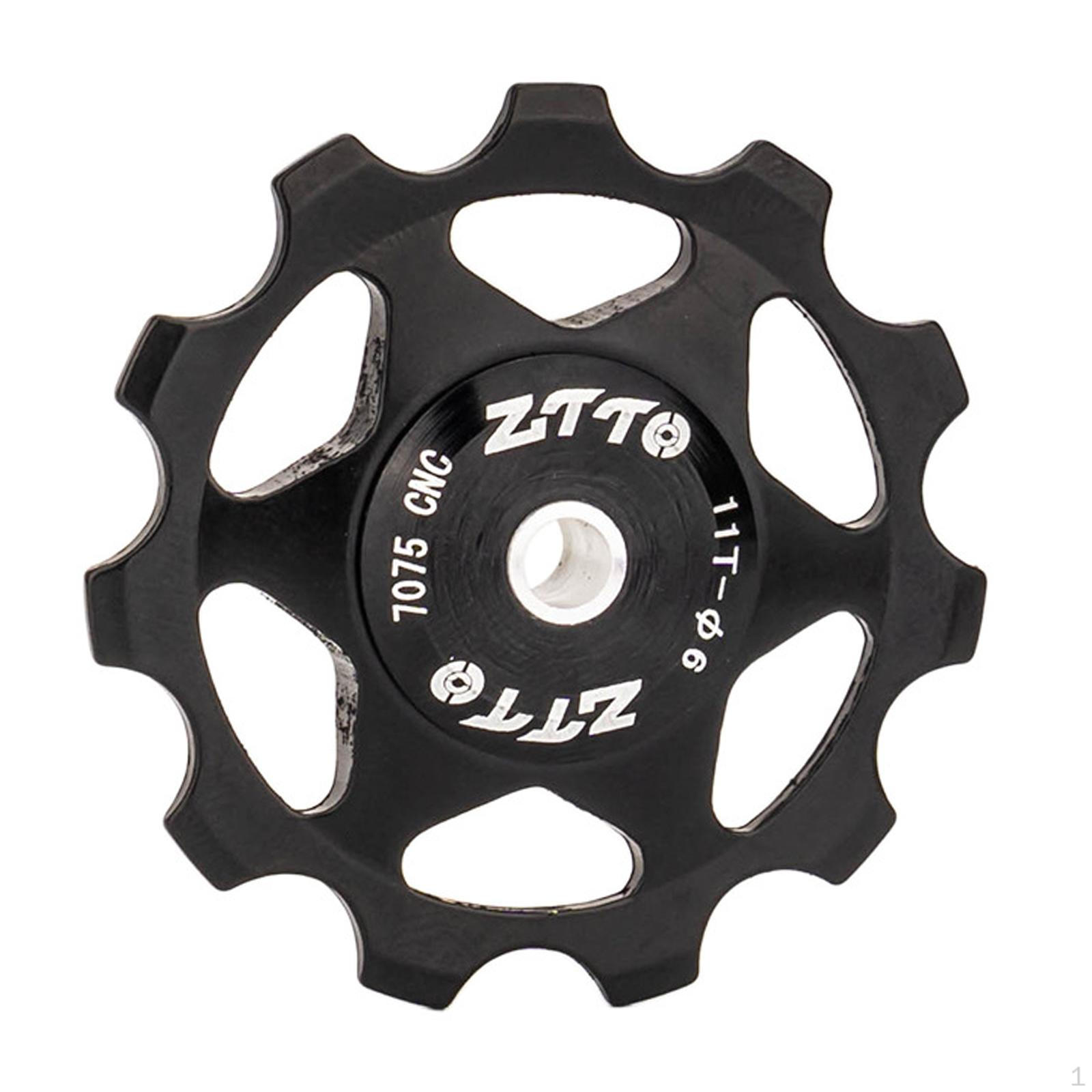 Bike Rear Derailleur Pulley Set for Enhanced Performance black