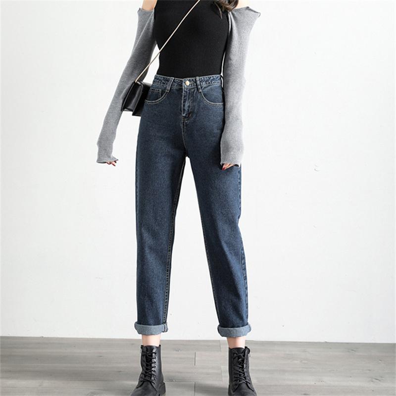 harem pants  Jeans Woman High Waist Denim Pants Korean Streetwear Loose Casual Trousers clothes Soft Jeans for Women