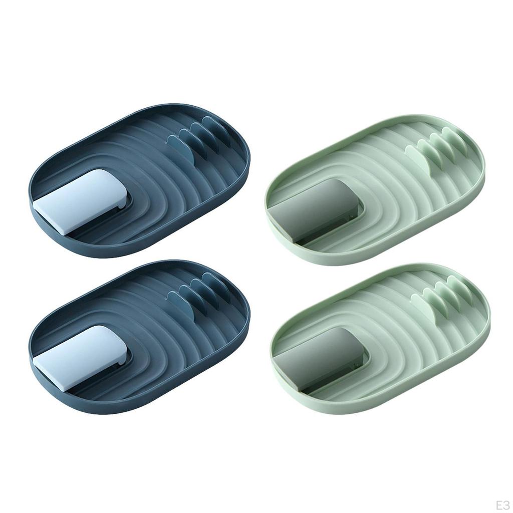 2x Cooking Utensil Holder for Stove, Spoon Rest, Pot Lid, , Multifunctional, Kitchen Counter,
