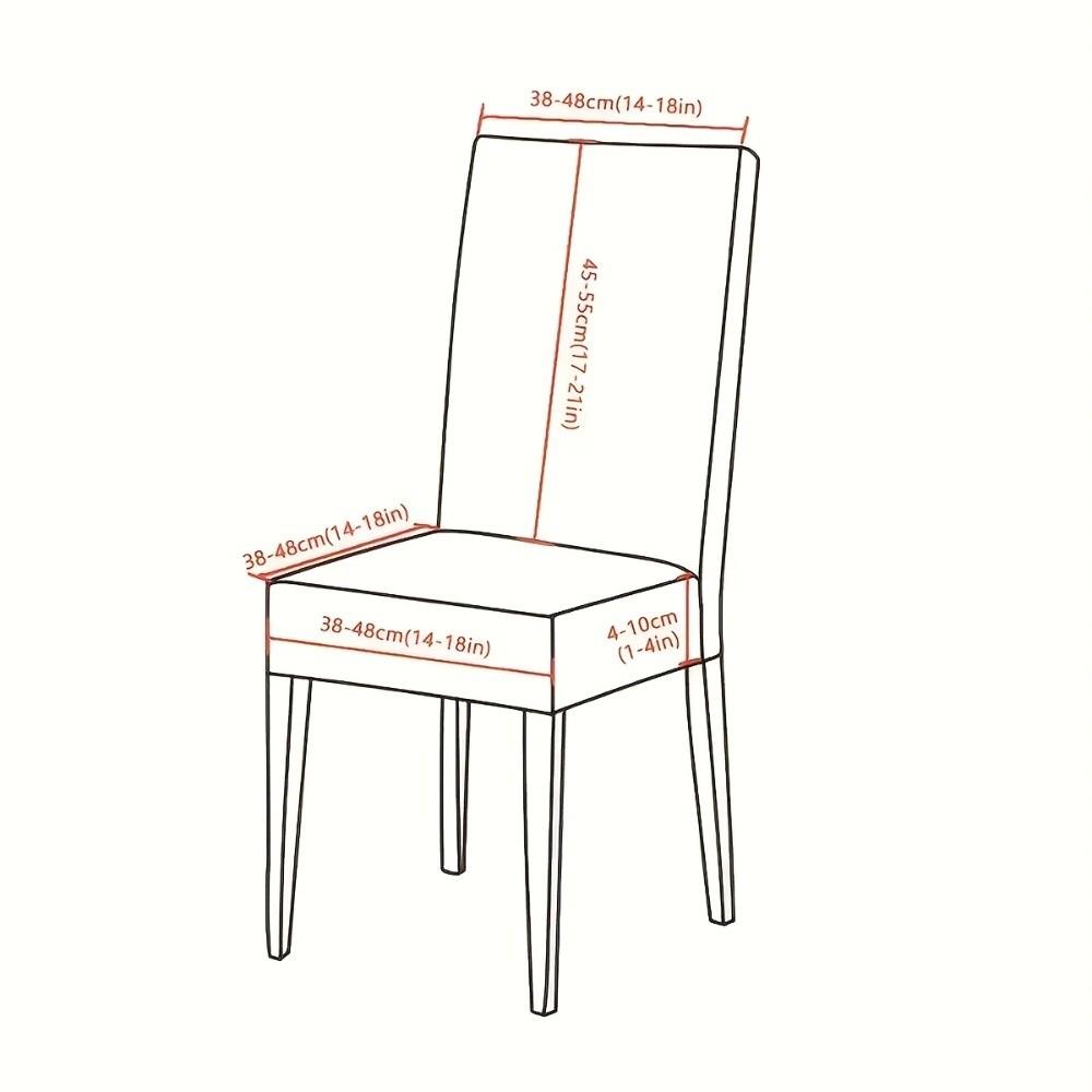 Jacquard Stretch Dining Chair Cover Woven Fabric Chair Slipcover Jacquard Chair Cover  Dining Room