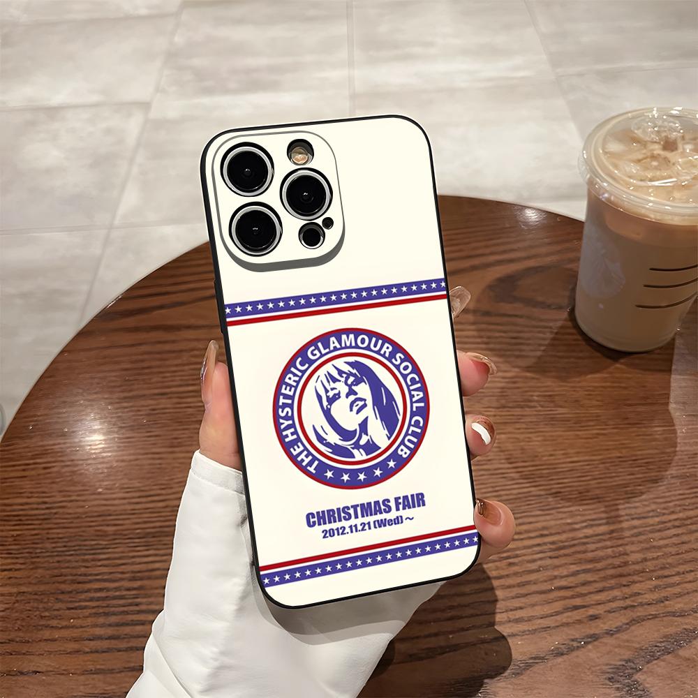 H-Hysteric Glamour Girl Phone Case For 17 Pro Max Iphone 14 Pro Max 12 16 15 13 Pro 11 Xr X Xs 8 7 Plus Back Cover