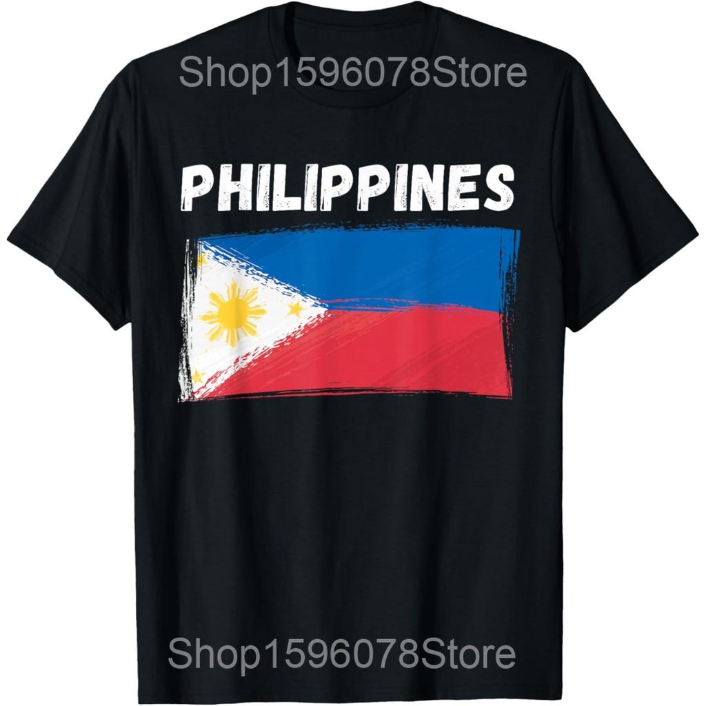 Funny Philippines Filipino Flag Graphic T Shirts Men Women Cotton Humor Streetwear Tee Shirt Short Sleeve Unisex Loose Clothing