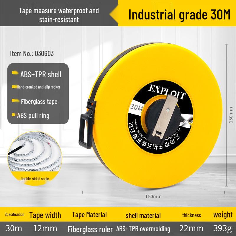 

Стальная рулетка Kaituo: 3м, 5м, 10м, 30м, 100м - Утолщенный, Закаленный, Кожаный чехол
