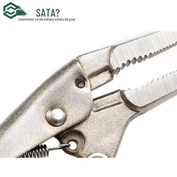 SATA Tools Heavy-Duty Needle-Nose Pliers with Cutting Edge, 6-inch & 9-inch (71301-71302).