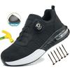 Men Boots Men's Steel Toe Work Cushioned Safety Shoes Anti Puncture Outsole Protection Construction Industrial