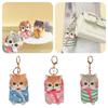 Mofusand Cat Keychain Wrapped Quilt Plush Doll Car Bag Pendant Couple Keyring