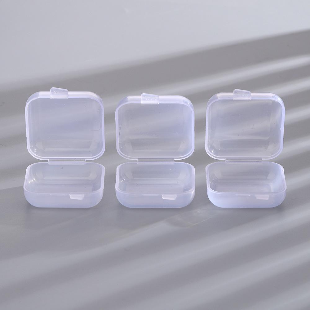 Transparent Square Jewelry Storage Box, Earrings, Dustproof And Antioxidant Plastic, Portable, Free Jewelry Box.