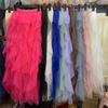 Irregular Mesh Women's Skirt Autumn/Winter 2025: Multi-Layer Cake Puffy Long Skirt, Super Fairy Temperament Dress