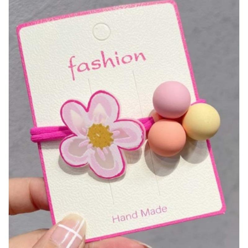 2pcs Elastic Hair Bands for Baby Girls Candy Color Hair Ring Hair Rope Children Headwear Kids Toddler Accessories