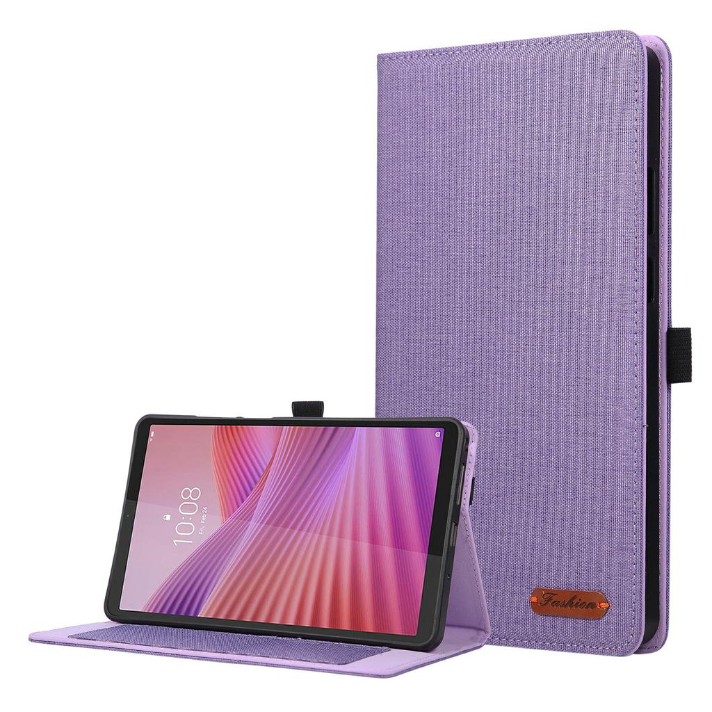 For Lenovo Tab K9/Tab One Case with Stand Card Holder Cloth Texture Leather Tablet Cover