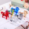 Colorful Decorative Crystal Horse Statue Glass Animal Sculpture  Office Decoration