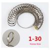 Metal Finger Ring Sizer - Aluminum Alloy Ring Gauge Measuring Tool for Jewelry Making, Mandrel Standard Size