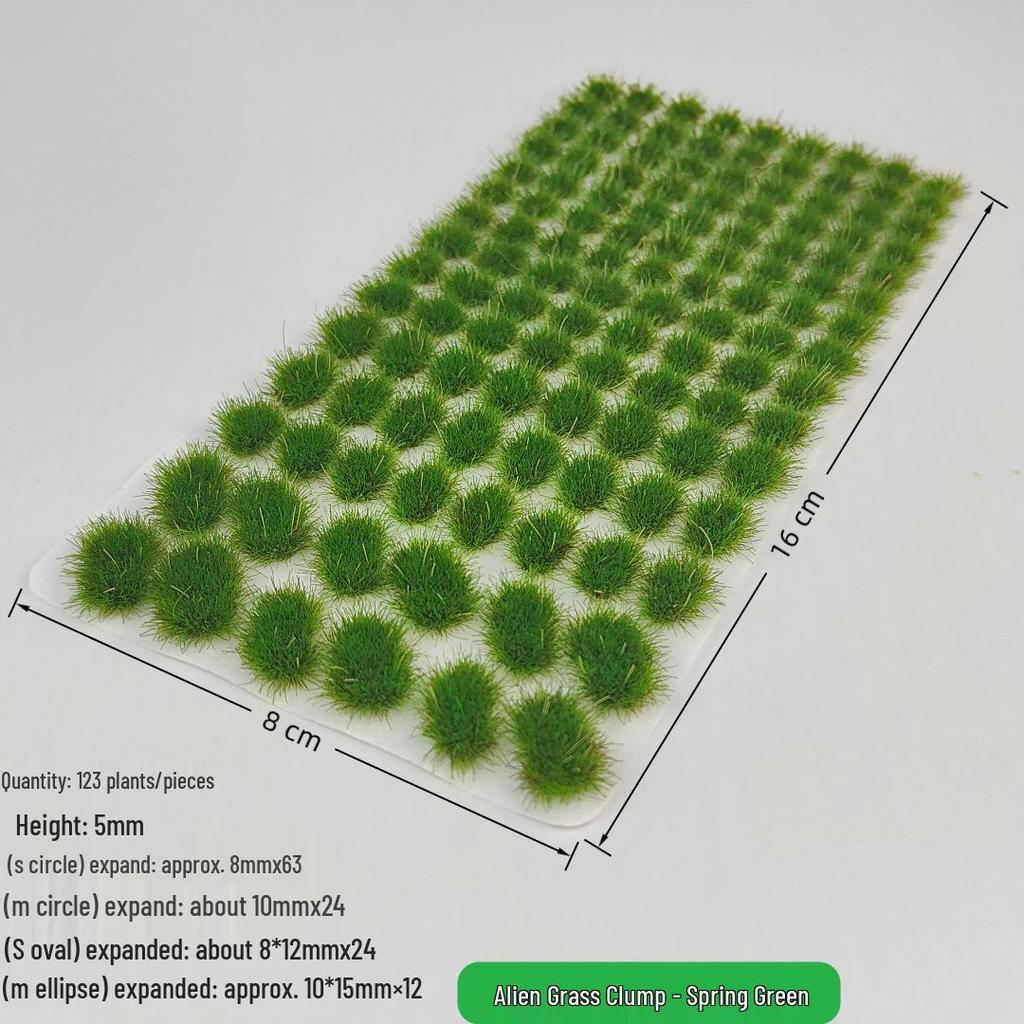 5mm Model Train Static Grass Tufts for DIY Miniature Landscape Scenes