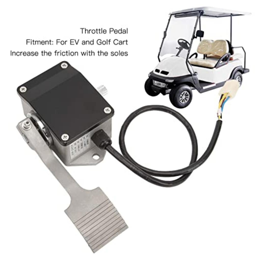 

1pc Metal Throttle Pedal Nonslip Accelerator Pedal 0-5V Throttle Sensor Replacement Parts For EV Carts Electric Vehicle China Mainland