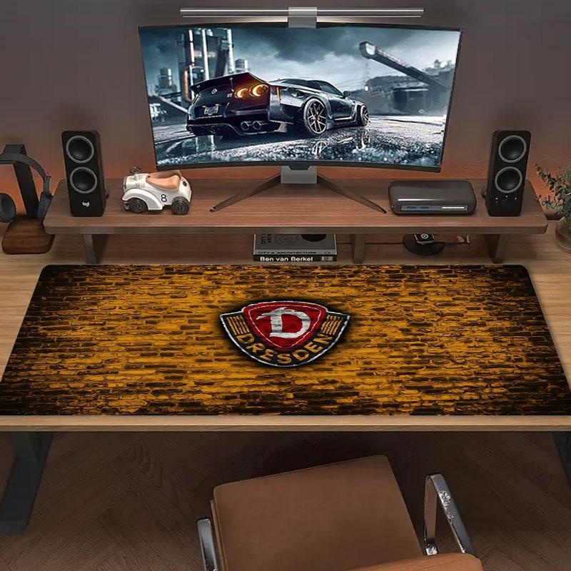 Dynamo Dresden Large Size Mouse Pad Large Gaming Table Cushion Non-slip Laptop Tablet Big Mousepad XXL Mat Mini PC Playmat With Lock edge