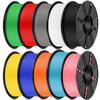 KELEIDI Fabrică Filament PETG PLA ABS 1.75mm 1kg(2,2 lbs) Probabilitate Precizie Dimensională +/- 0,02 mm Imprimante 3D