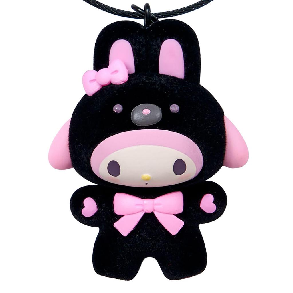 Sanrio Keychain My Melody Flocked Finish 387550 (Black Animals)