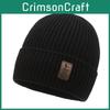 Knitted Thick Beanie Hat Winter Warmth Unisex Cap Windproof Gift Color Solid