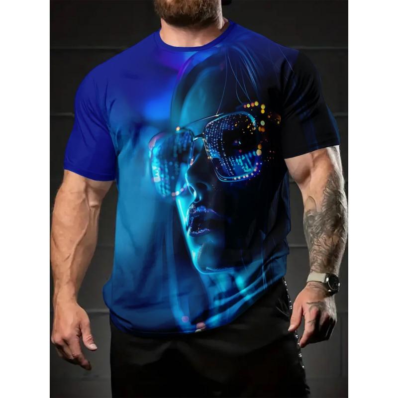 Streetwear Mens Clothing 3D Printed Graphic T Shirts Round Neck Short Sleeved Tees New in Tops Casual Funny T Shirt for Men