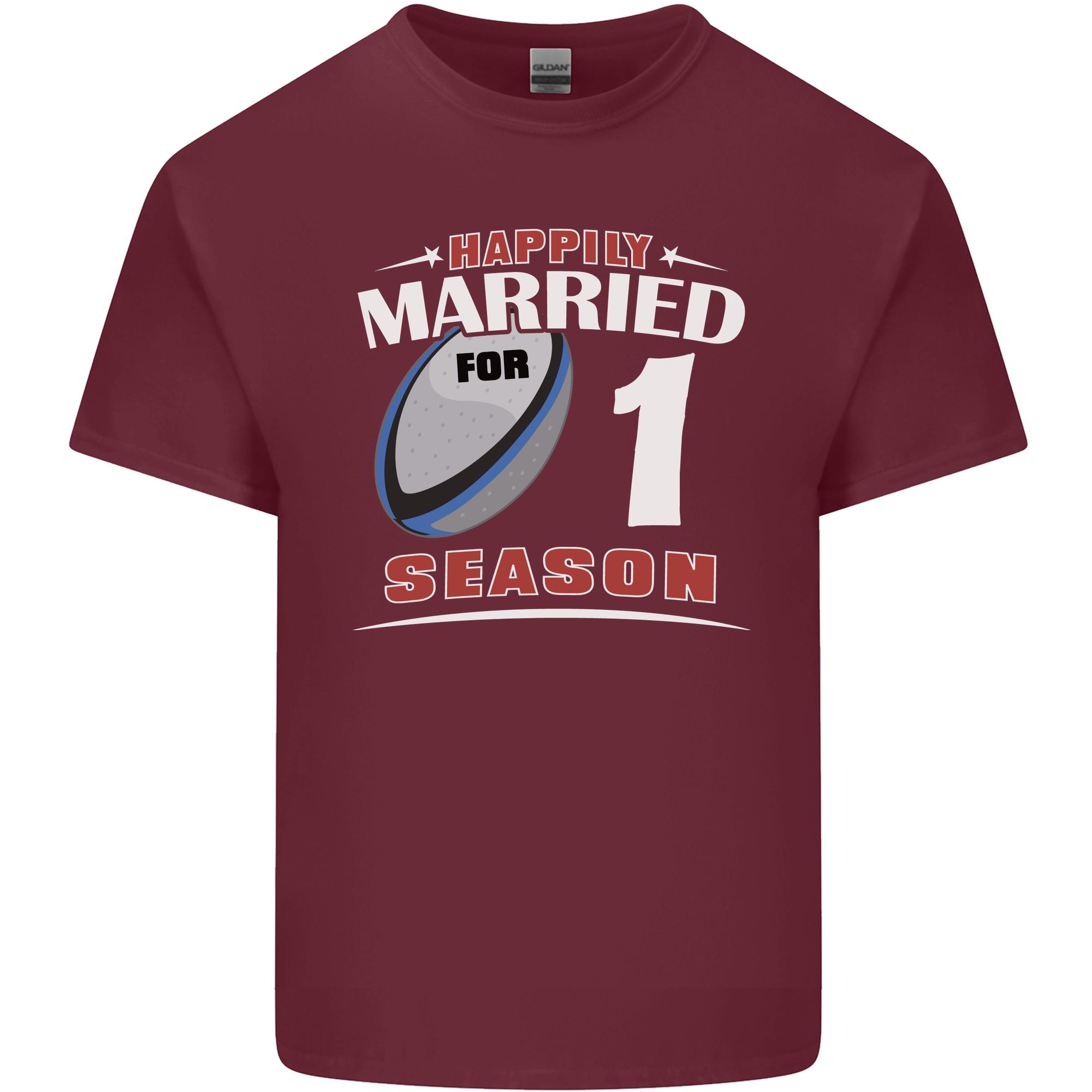 1 Year Wedding Anniversary 1st Rugby Unisexs Light Cotton TShirt S